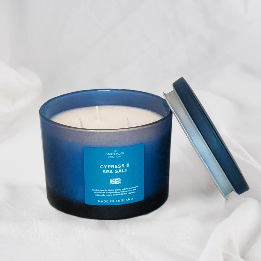 Cypress & Sea Salt 3 Wick Medium Candle