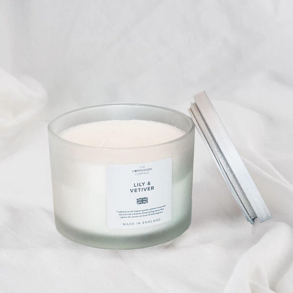 Lily & Vetiver 3 Wick Medium Candle