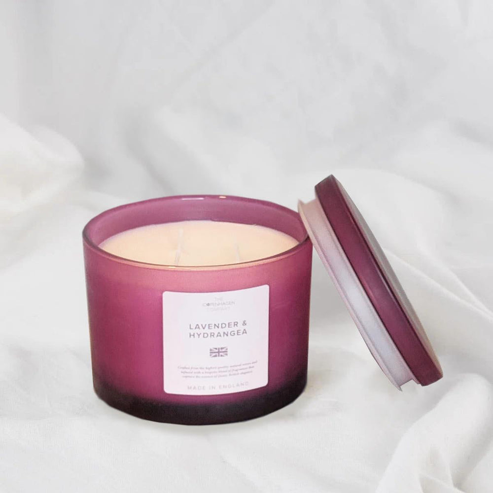 Lavender & Hydrangea 3 Wick Medium Candle